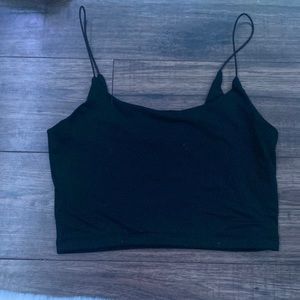 Black crop top